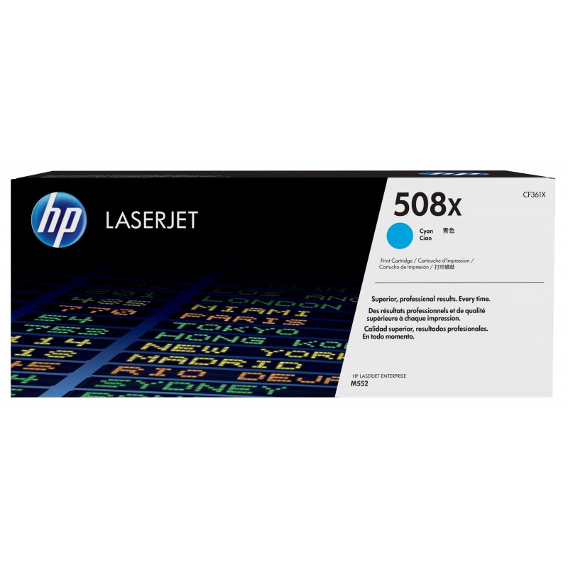 Toner original LaserJet HP 508X Cian CF361X