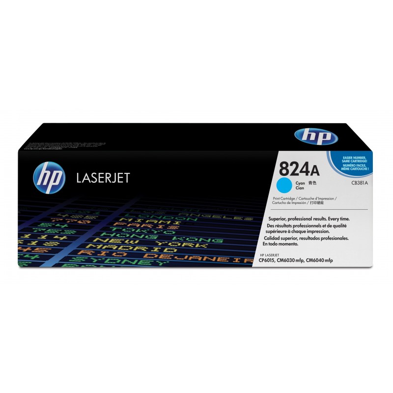 Toner Original HP 824A Cian CB381A