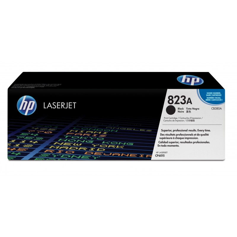 Cartucho de tóner original LaserJet HP 823A negro CB380A