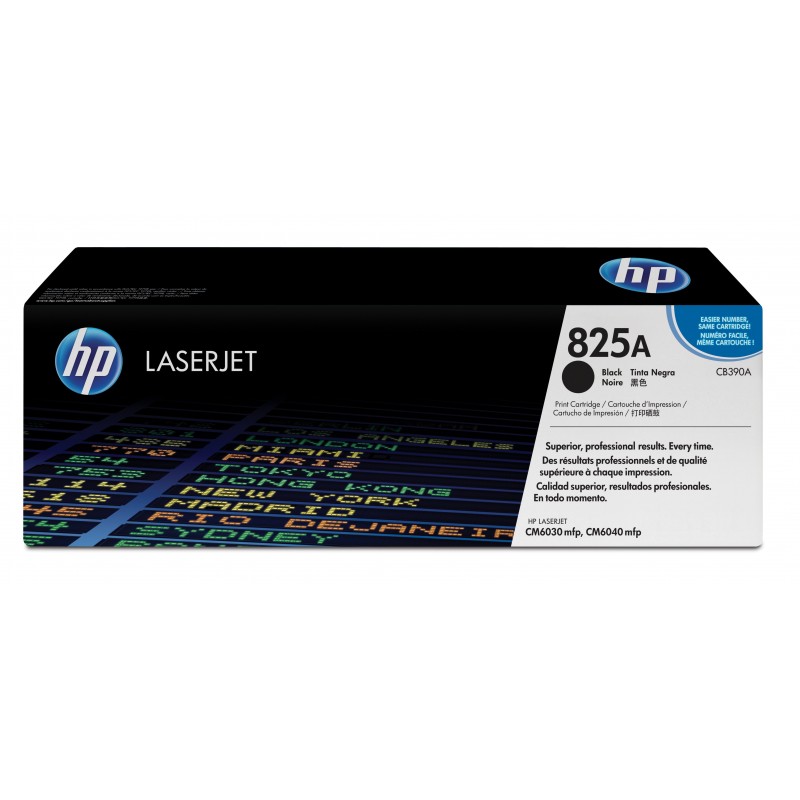 Cartucho de tóner original LaserJet HP 825A negro CB390A