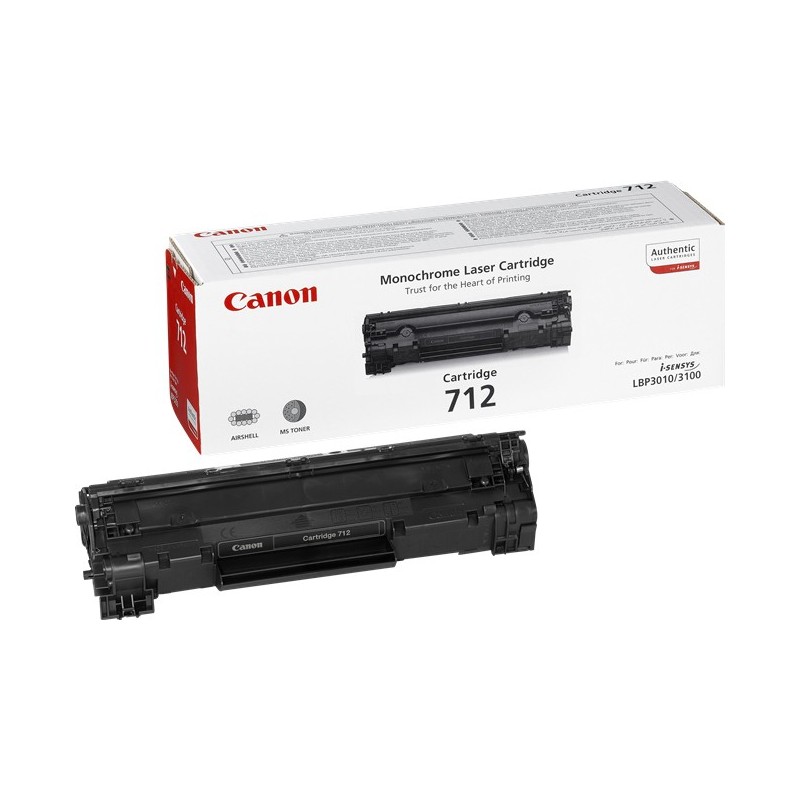 Canon 712 - Cartucho de tóner - 1 x negro - 1500 páginas 1870B002