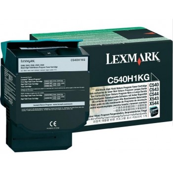 Lexmark - Cartucho de tóner - Alto rendimiento - 1 x negro - 2500 páginas - LRP   LCCP C540H1KG