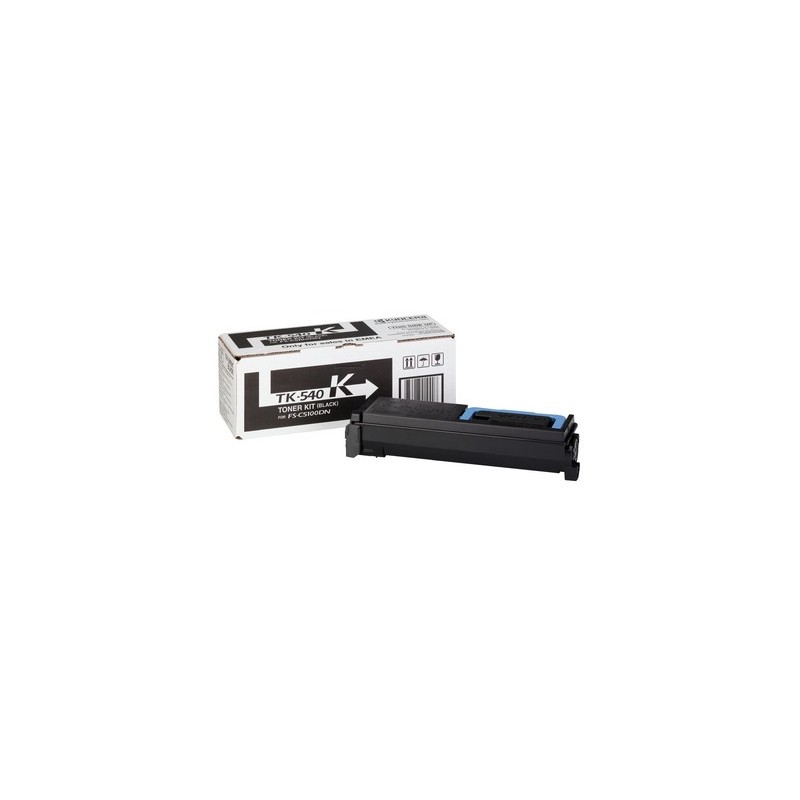 Kyocera TK 540K - Cartucho de tóner - 1 x negro -  1T02HL0EU0