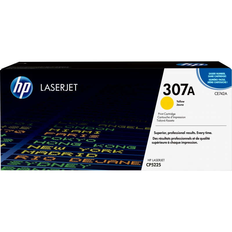 Toner Orginal HP 307A Amarillo CE742A