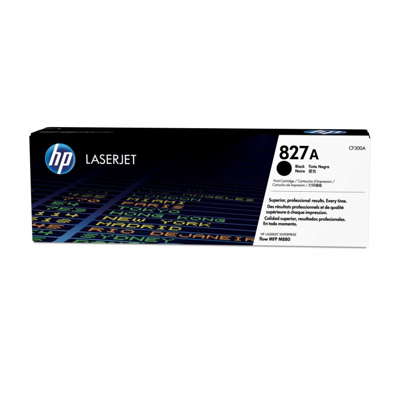 Cartucho de tóner original LaserJet HP 827A negro CF300A