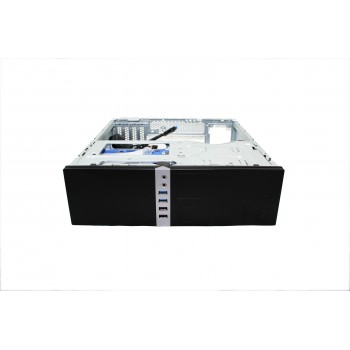 CAJA MICRO-ATX SEMITORRE SOBREMESA SLIM COOLBOX T450S (Fuente 300) USB3.0 CAJCOOT450S-BZ