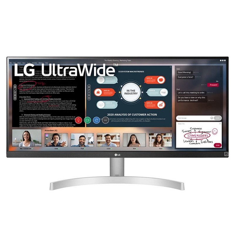 LG 29WN600-W - 29" - 2560x1080 - UltraWide Full HD LED - Plata