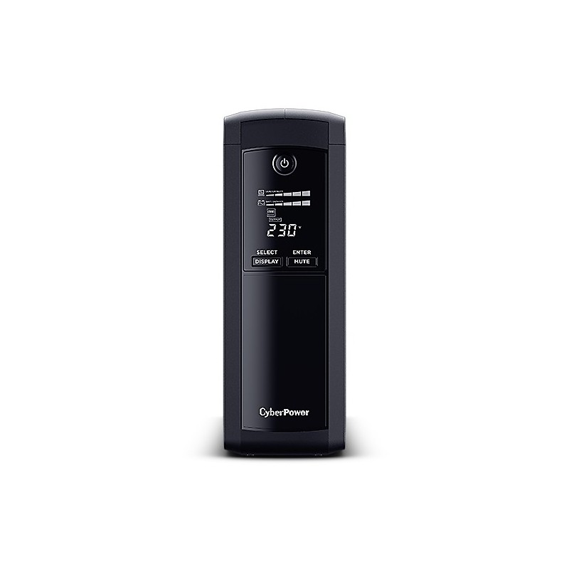 (Reacondicionado) CyberPower VP1200ELCD - UPS - Línea interactiva 1200 VA 720 W 4 salidas AC VP1200ELCD-DE