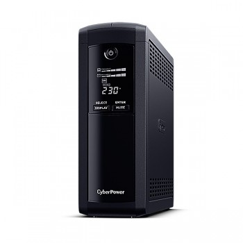 (Reacondicionado) CyberPower VP1200ELCD - UPS - Línea interactiva 1200 VA 720 W 4 salidas AC VP1200ELCD-DE