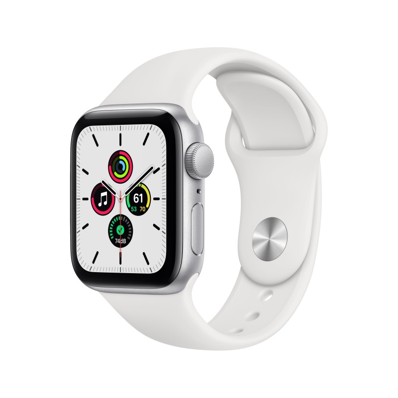 Apple Watch SE 40MM Aluminio Plata con correa color Blanco  MYDM2TY A