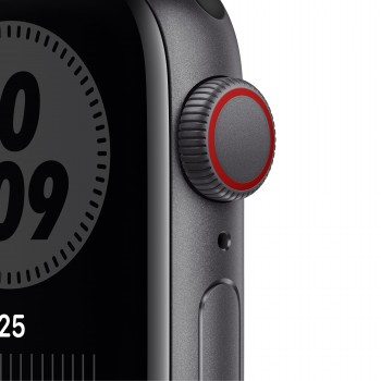 Apple Watch SE Nike 40MM Aluminio Gris con correa color Antracita, Negro - 4G MG013TY A