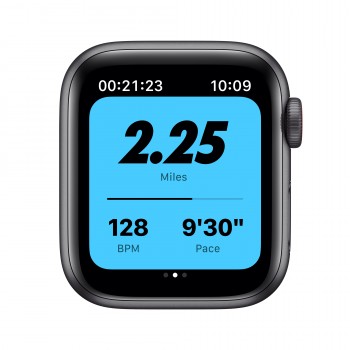 Apple Watch SE Nike 40MM Aluminio Gris con correa color Antracita, Negro - 4G MG013TY A