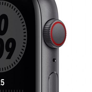Apple Watch SE Nike 44MM Aluminio Gris con correa color Antracita, Negro - 4G MG0A3TY A