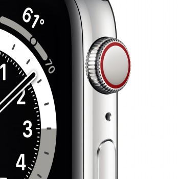 Apple Watch Series 6 44MM Acero inoxidable Plata con correa color Plata - 4G M09E3TY A