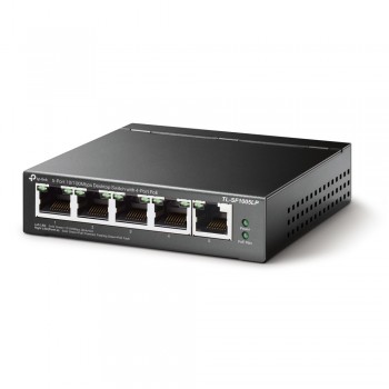 TP-LINK TL-SF1005LP switch No administrado Gigabit Ethernet (10 100 1000) Negro - PoE