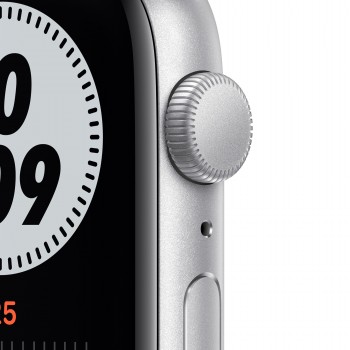 Apple Watch SE Nike 44MM Aluminio Plata con correa color Negro, Platino  MYYH2TY A