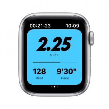 Apple Watch SE Nike 44MM Aluminio Plata con correa color Negro, Platino  MYYH2TY A
