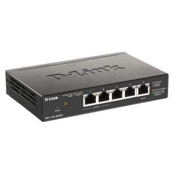 D-Link DGS-1100-05PDV2 switch Gigabit Ethernet (10 100 1000) Negro - PoE