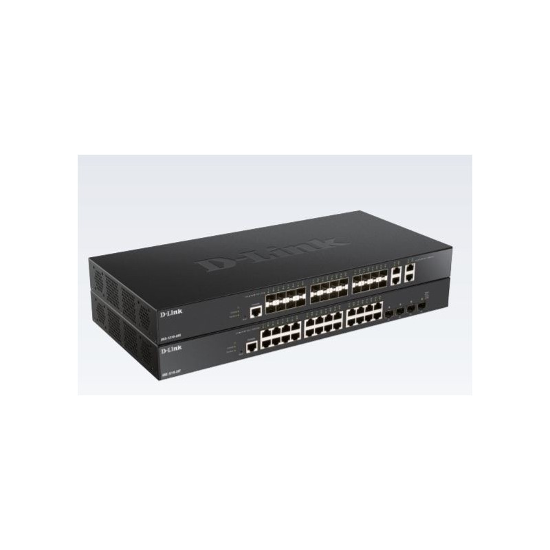 D-Link DXS-1210-28T switch Gestionado 10G Ethernet (100 1000 10000) Negro 1U