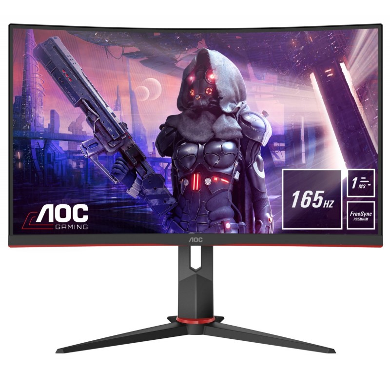 AOC C27G2U BK - 27" Full HD - LED - Negro, Rojo