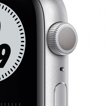 Apple Watch Series 6 Nike 44MM Aluminio Plata con correa color Negro, Platino MG293TY A