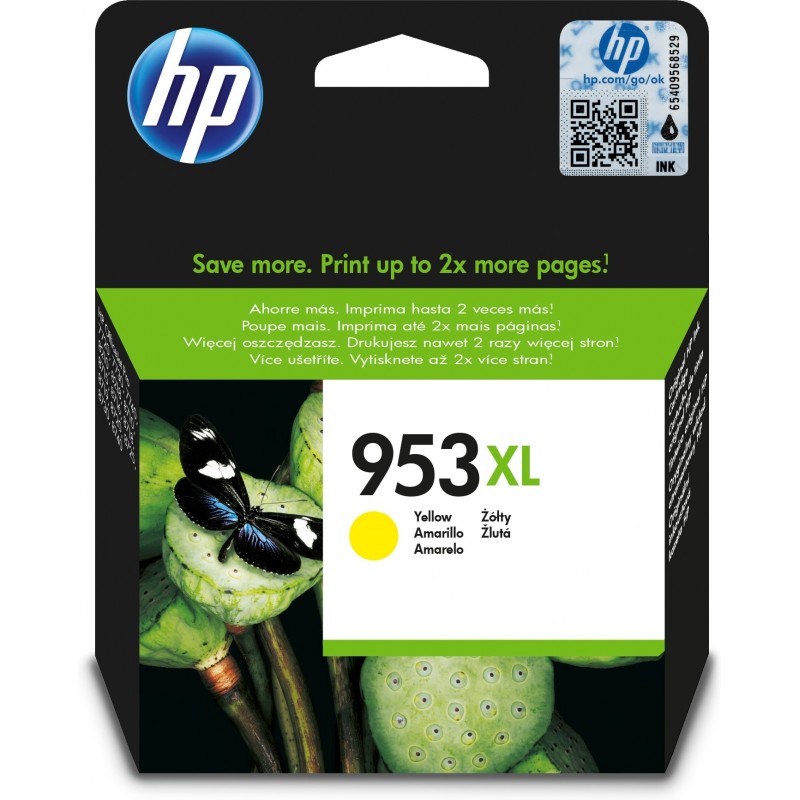 HP 953XL Original Amarillo Para HP OfficeJet Pro 7720, 7730, 7740, 8210, 8218, 8710, 8715, 8720, 872 F6U18AEBGX