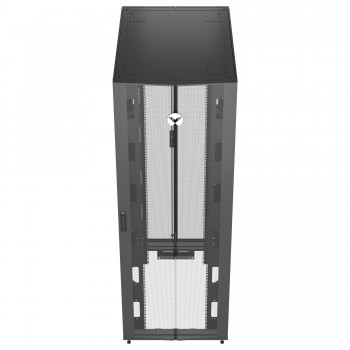 Vertiv VR3357 armario rack 48U Rack o bastidor independiente Negro, Transparente