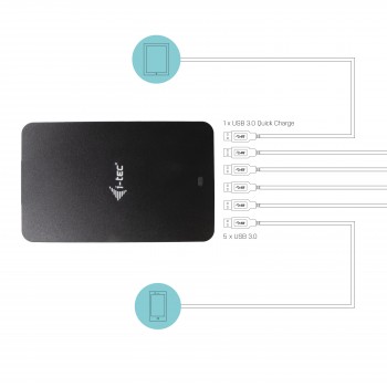 i-tec USB Smart Charger 6x USB-A Port 52W CHARGER6P52W