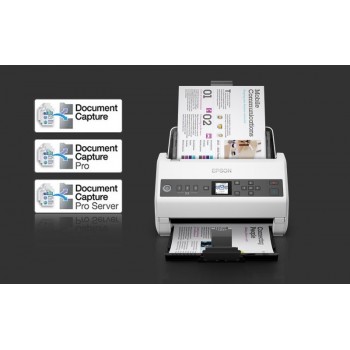 Epson DS-730N 600 x 600 DPI Escáner alimentado con hojas Negro, Gris A4 B11B259401