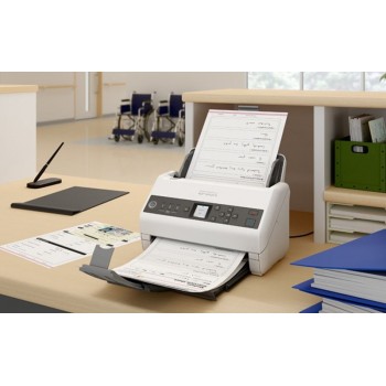 Epson DS-730N 600 x 600 DPI Escáner alimentado con hojas Negro, Gris A4 B11B259401