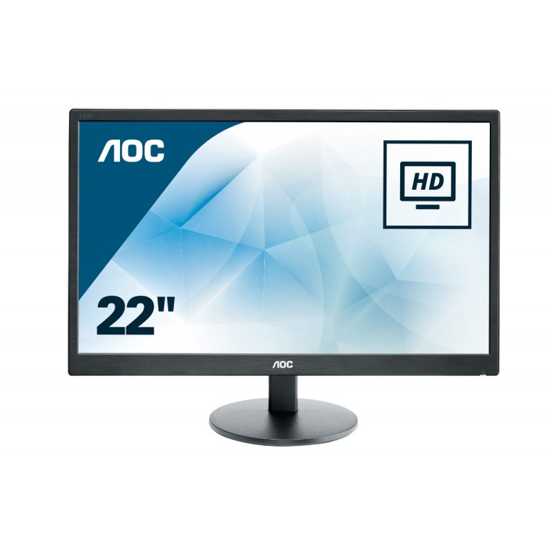 (Reacondicionado) AOC e2270Swn - 21.5 - Full HD - 5 ms - Negro - E2270SWN