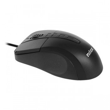 Nilox MOUSB1001 ratón Óptico 1000 DPI mano derecha