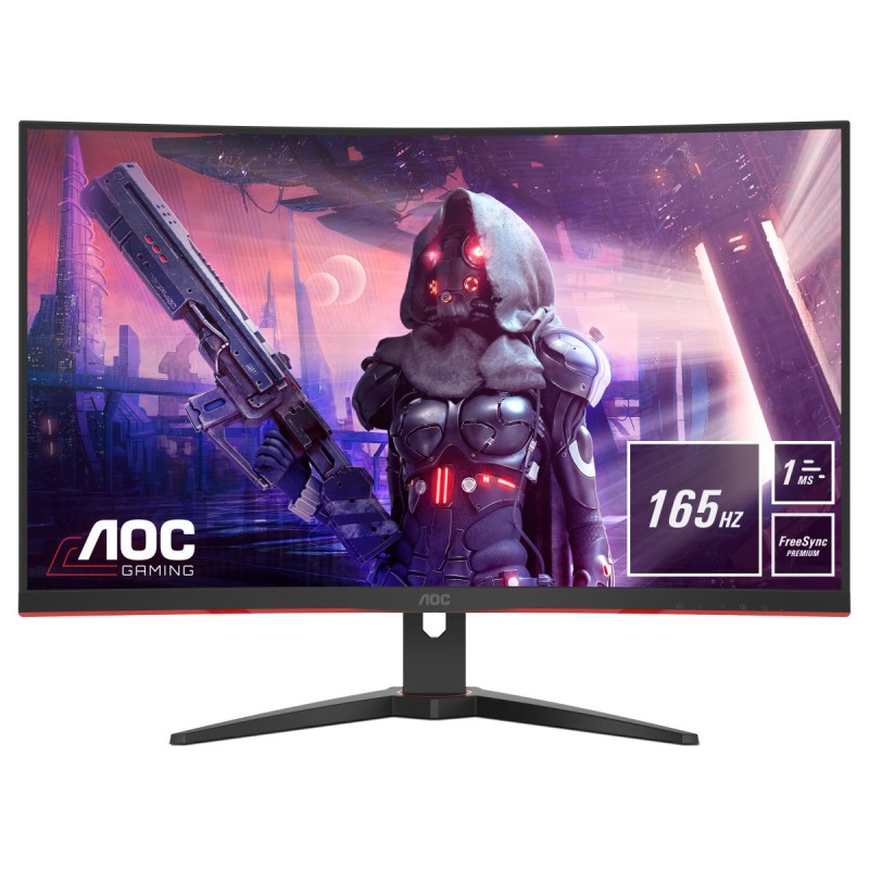 AOC Gaming C32G2AE BK - 31.5" Full HD - LED - Negro, Rojo