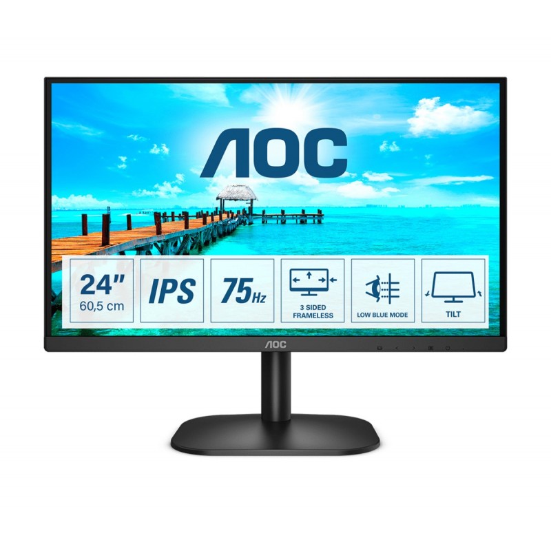 AOC Basic-line 24B2XDA - 23.8" Full HD - LED - Negro