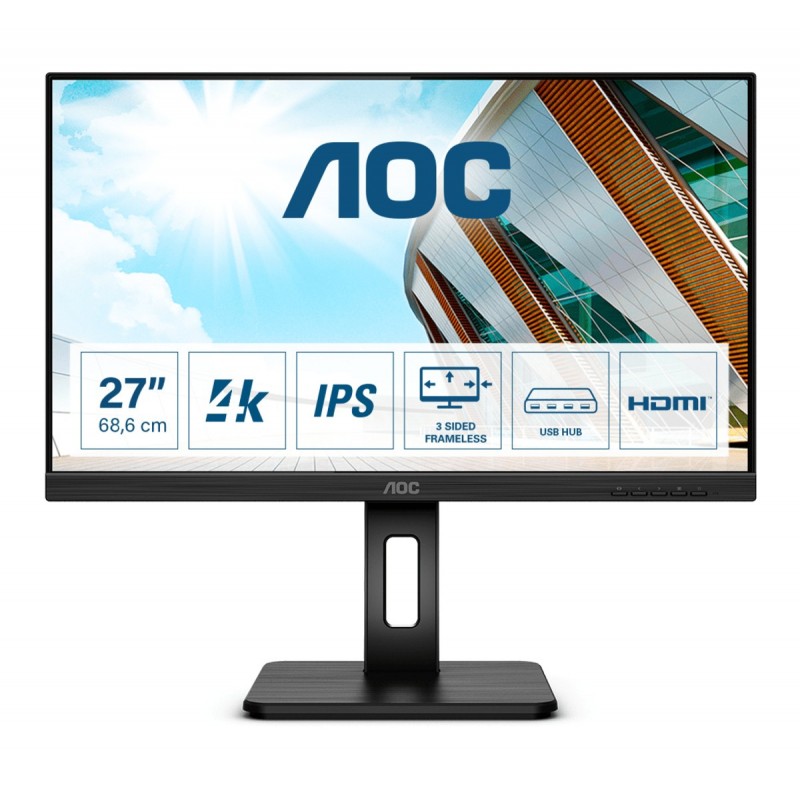 AOC Pro-line U27P2 - 27" 4K Ultra HD - LED - Negro