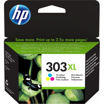 HP 303XL Original Cian, Magenta, Amarillo Para HP ENVY 6200, 7100, 7134, 7800   HP Tango Printer, X T6N03AEUUS