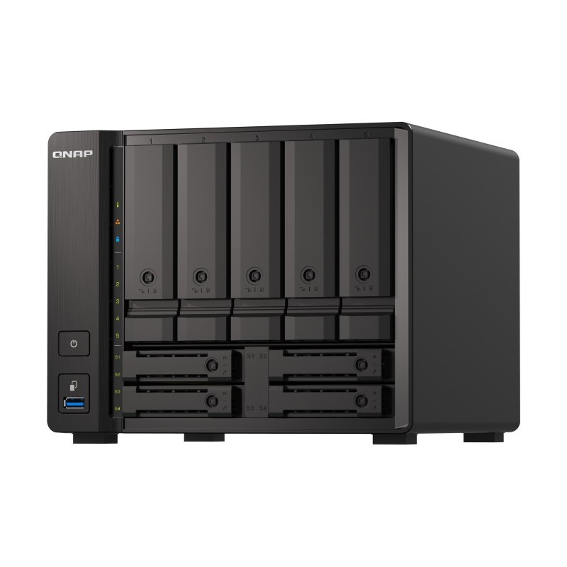 QNAP TS-H973AX-8G servidor de almacenamiento V1500B Ethernet Tower Negro NAS