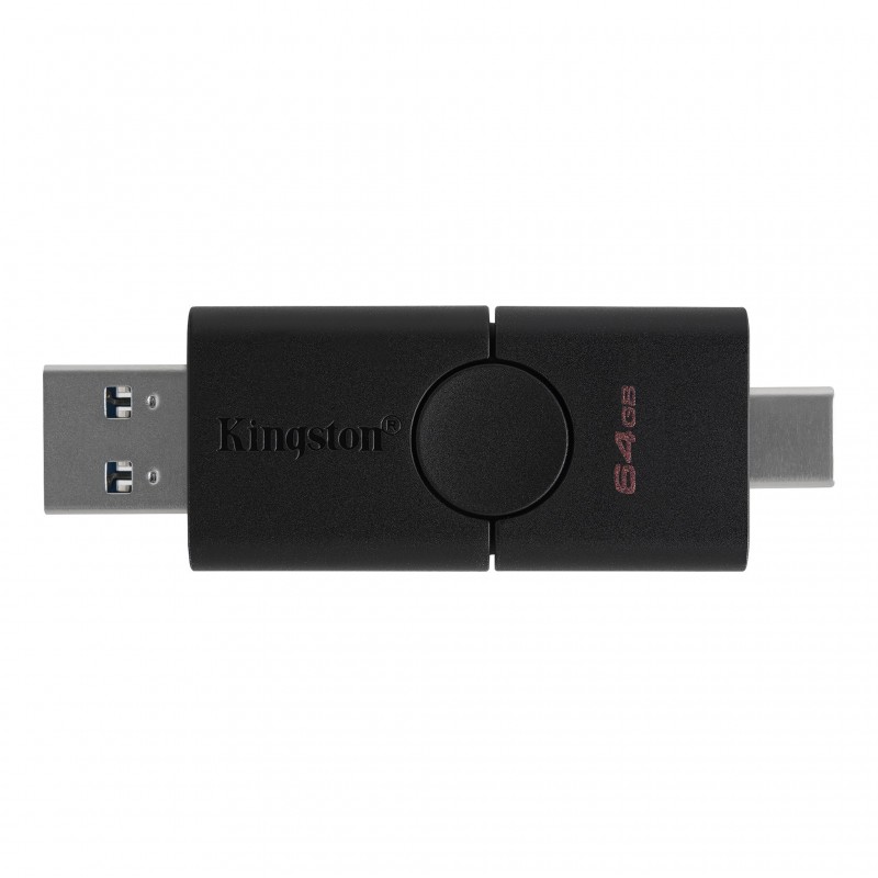 Kingston DataTraveler Duo 64GB - USB Type-A   USB Type-C - Negro DTDE 64GB