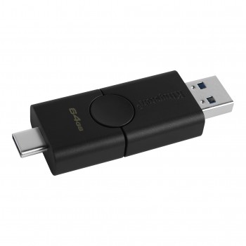 Kingston DataTraveler Duo 64GB - USB Type-A   USB Type-C - Negro DTDE 64GB