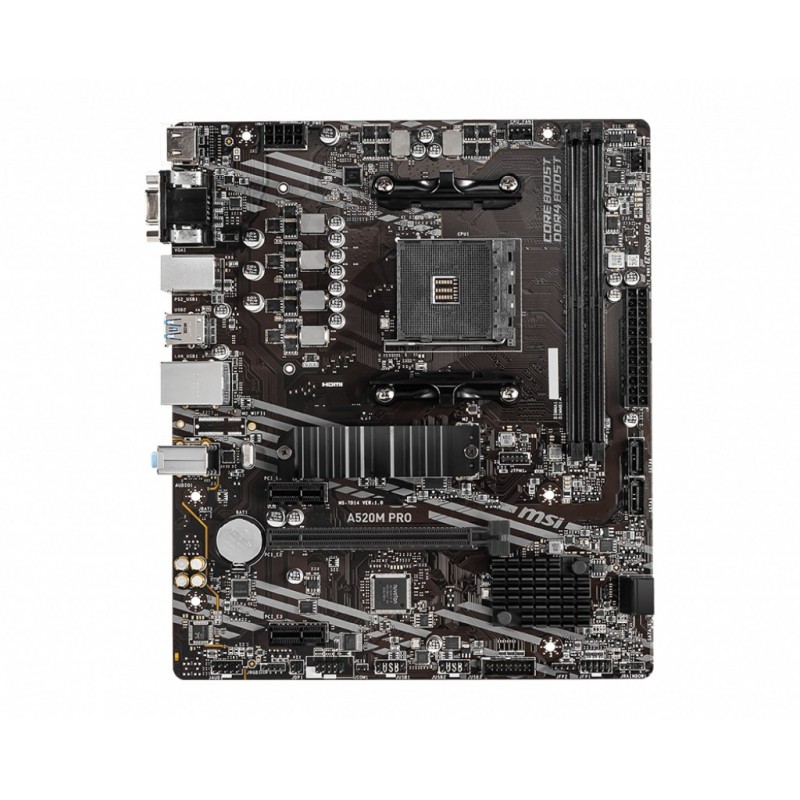 MSI A520M PRO - Socket AM4 - micro ATX - AMD A520 4719072752606