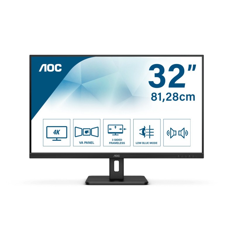 AOC Essential-line U32E2N - 31.5" - 4K Ultra HD - Negro