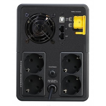 APC BX1600MI-GR - UPS - Línea interactiva 1600 VA 900 W 4 salidas AC