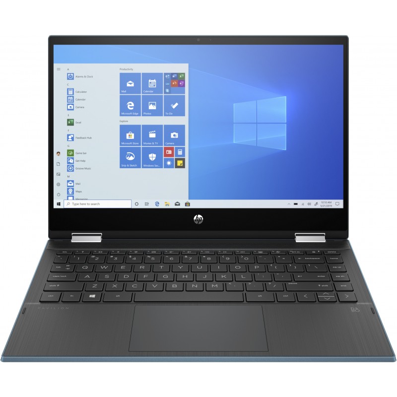 HP Pavilion x360 14-dw1005ns Negro, Verde - 14" - Intel Core i3-11xxx - 4GB - 256GB SSD - W10 Home 280Z1EA