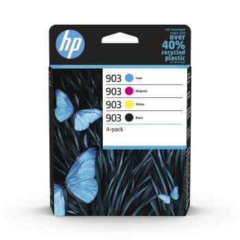 HP 903 Original Negro, Cian, Magenta, Amarillo Para OfficeJet 6950, HP OfficeJet Pro 6960, HP Office 6ZC73AE