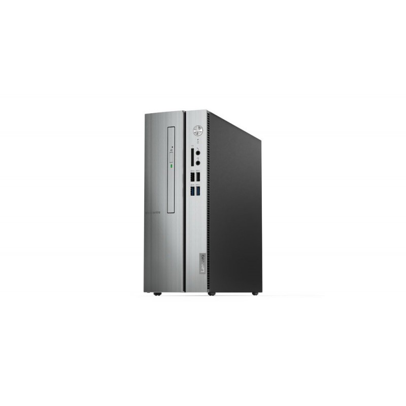 Lenovo IdeaCentre 510S - i3-8100 - 8GB - 256GB SSD - SFF - Negro, Plata - Windows 10 Home 90K800A8SP