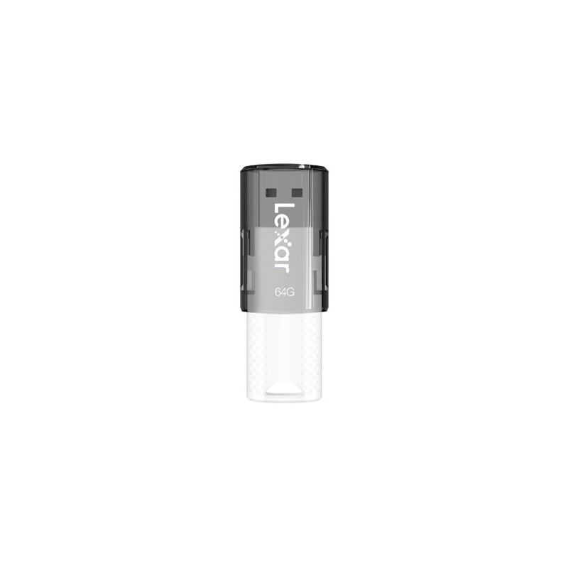 Lexar JumpDrive® S60 unidad flash USB 64 GB USB tipo A 2.0 Negro LJDS060064G-BNBNG