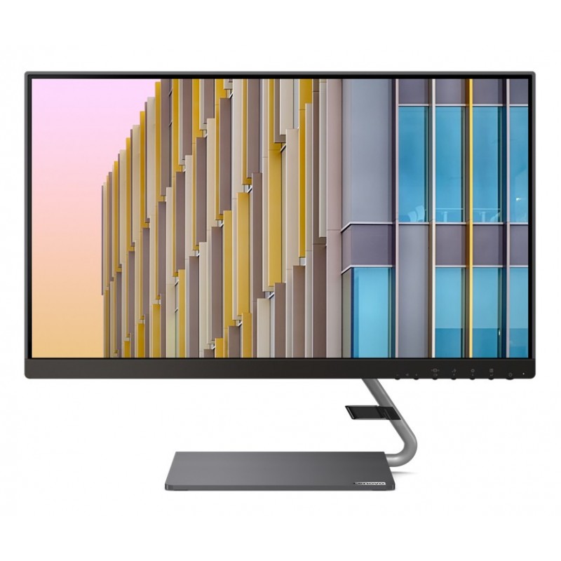 Lenovo Q24h - 23.8" Quad HD - LED - Gris - 75Hz 66A8GAC6EU