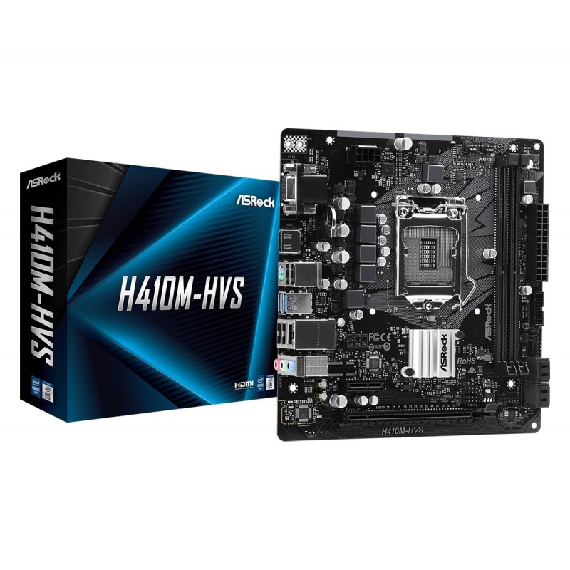 Asrock H410M-HVS - LGA 1200 - micro ATX - Intel H410 90-MXBDC0-A0UAYZ