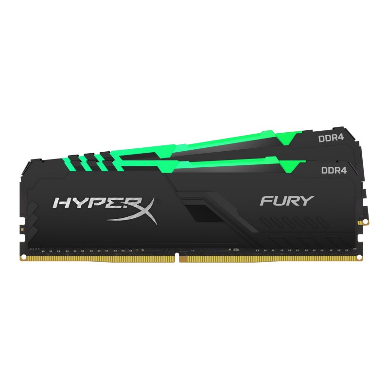 (Reacondicionado) HyperX FURY Negro RGB 64GB - 2 x 32 GB DDR4 2666 MHz HX426C16FB3AK2 64
