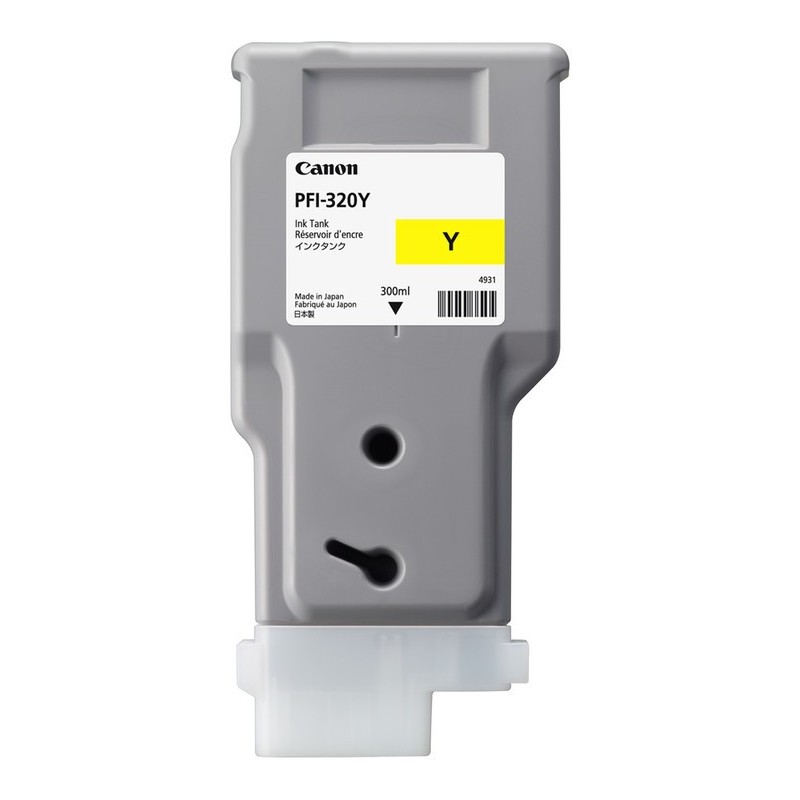 Canon PFI-320Y Original Amarillo Para TM-200, TM-200 MFP L24ei, TM-205, TM-205 MFP L24ei, TM-300, TM 2893C001